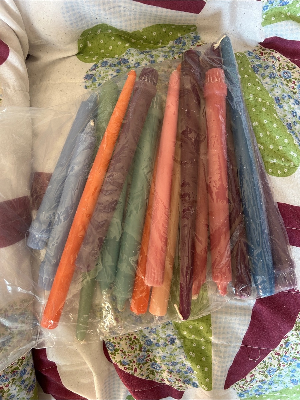 Assorted Taper Party Candles - Multi Color Pack